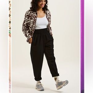 LUCY AND YAK ALEXA TROUSERS ORGANIC COTTON BLACK